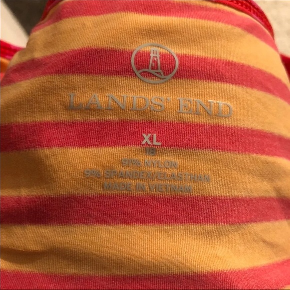 Lands' End Striped rash gaurd Long Sleeve Top - Picture 3 of 4